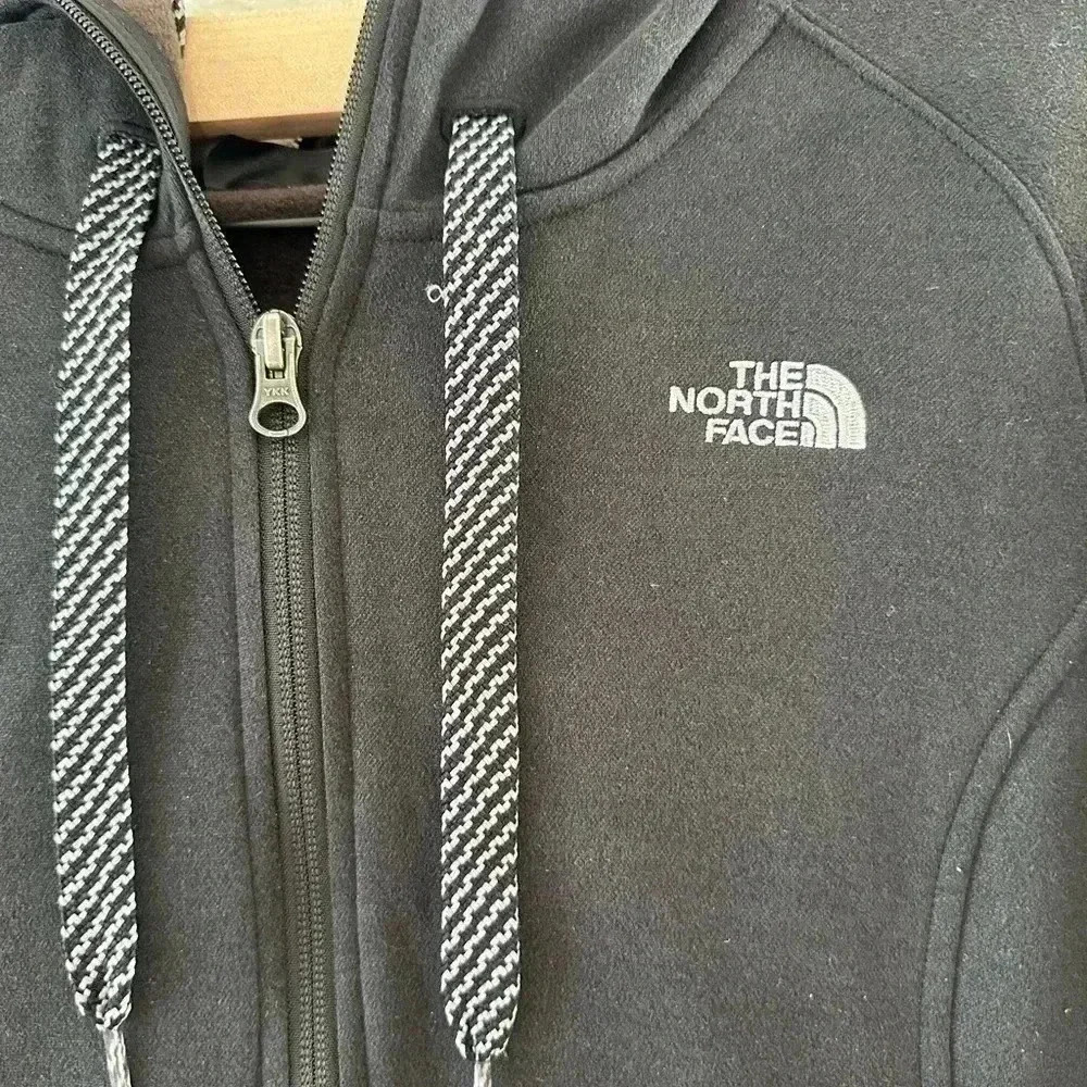The North Face Black Hoodie Zip Jacket Women's Size S - Picture 3 of 4